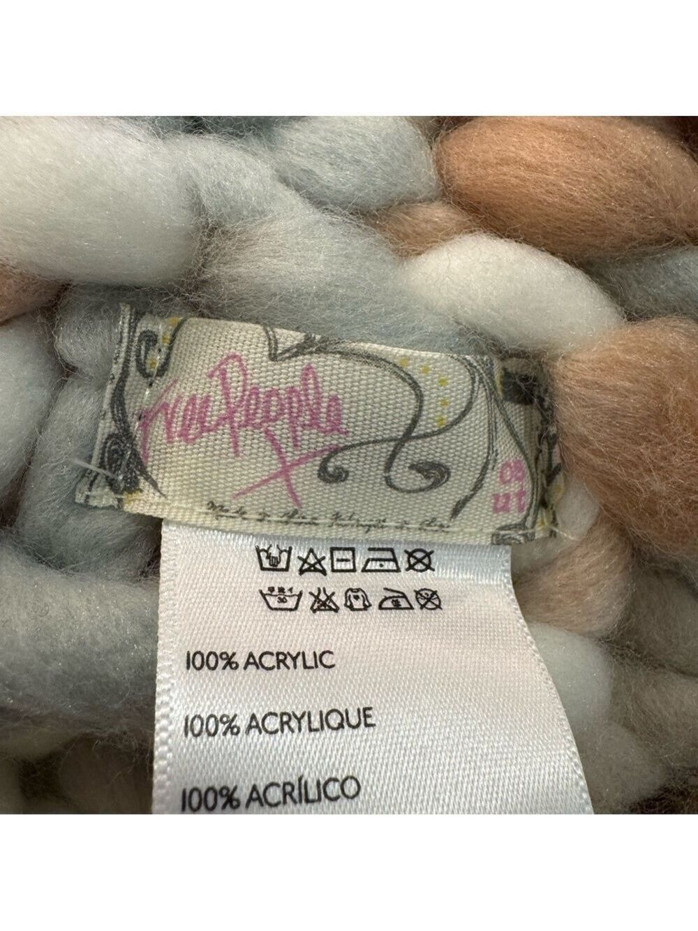 Free People Scarf Chunky Knit Oversized - Picture 7 of 10